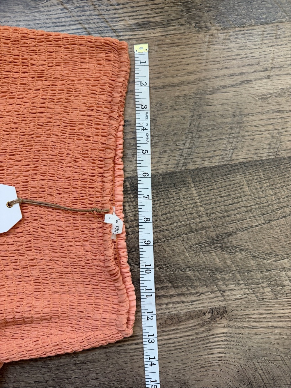 Free The Roses Smocked Ruffle Tiered Maxi Skirt Tangerine NWT Small - Picture 6 of 9